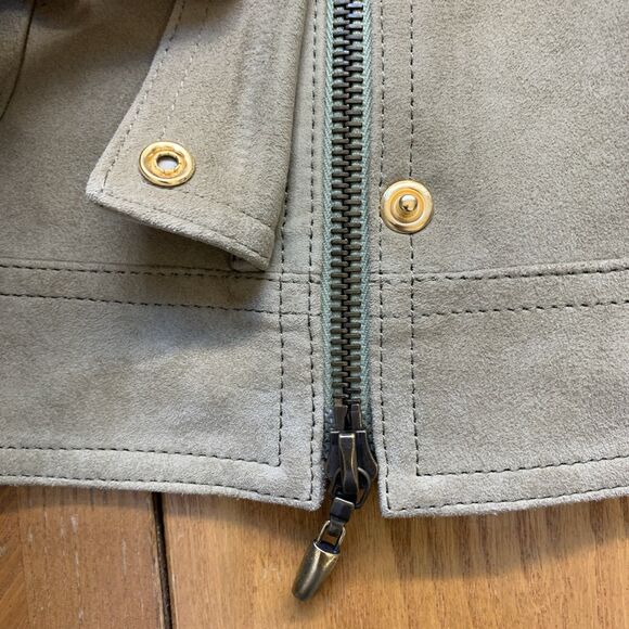 St. John Sport Womens Small Goat Suede Vest Tan EUC - Picture 9 of 12